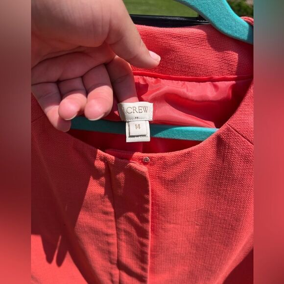 J Crew Collarless Cotton Jacket - Picture 7 of 9